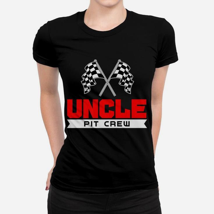 Uncle Pit Crew Funny Birthday Racing Car Costume Men Gifts Women T-shirt