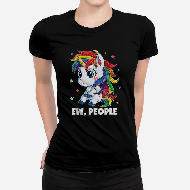 Unicorn Ew People Funny Rainbow Unicorns Women T-shirt