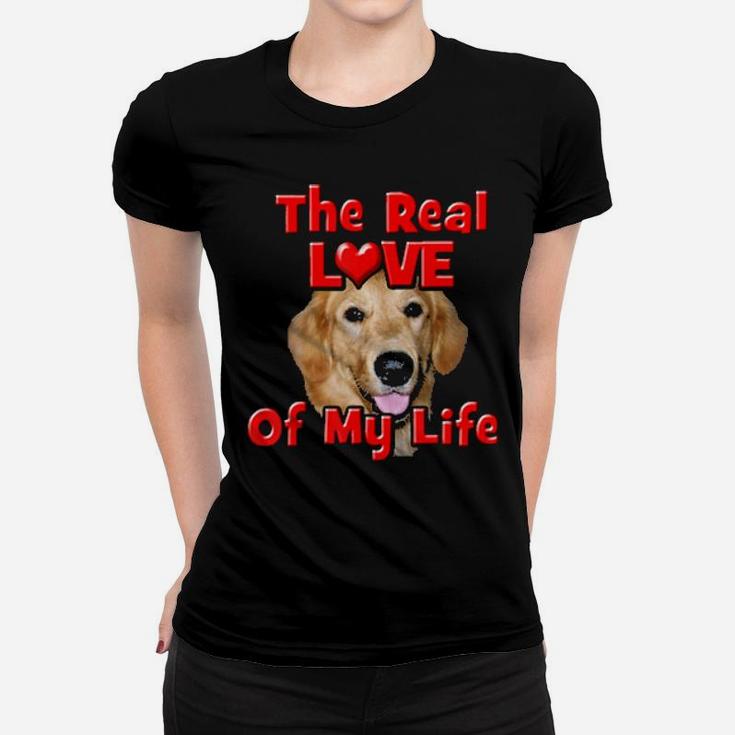 Valentine's Day Gift Golden Retriever Dog Lovers  Owners Women T-shirt