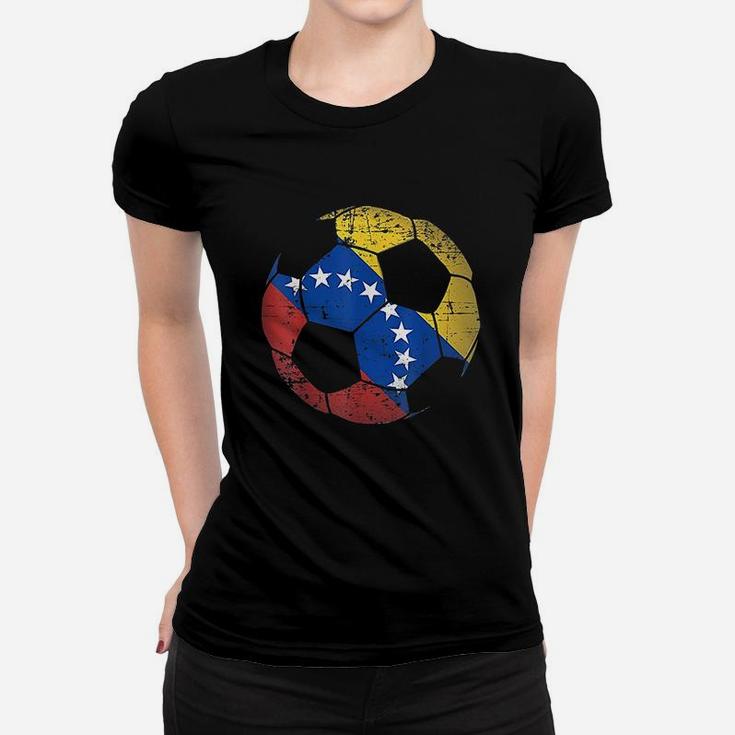 Venezuela Soccer Ball Flag Jersey Women T-shirt