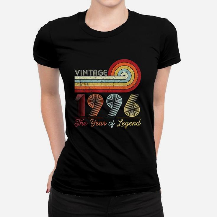 Vintage 1996 The Year Of Legend 25 Years Old Women T-shirt