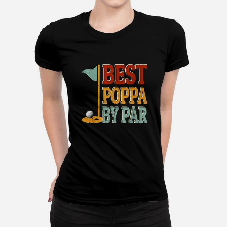 Vintage Best Poppa By Par Golf Women T-shirt