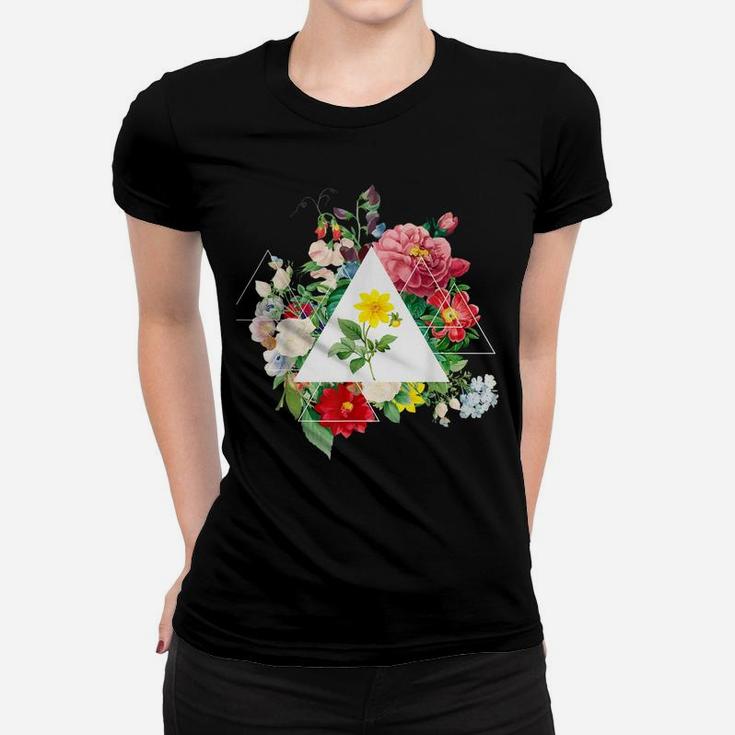 Vintage Botanical Beautiful Floral Flower Power Women T-shirt
