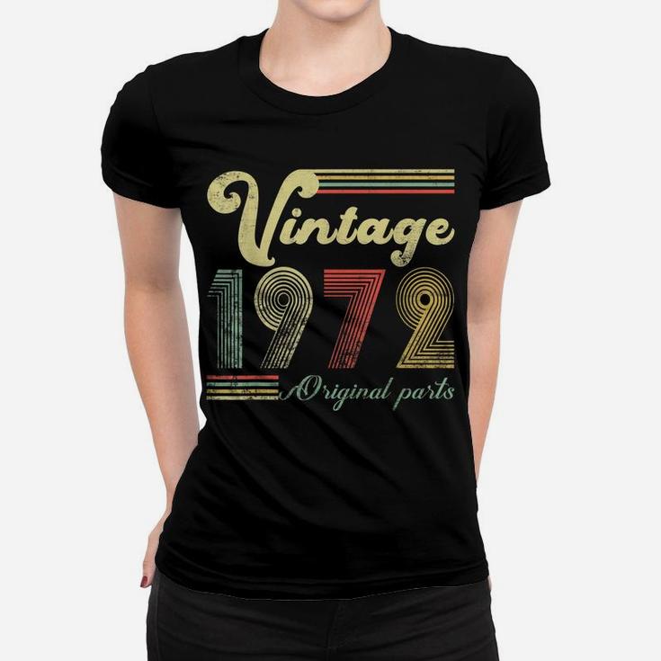 Vintage Retro 1972 50 Years Old 50Th Birthday Gift Men Women Women T-shirt