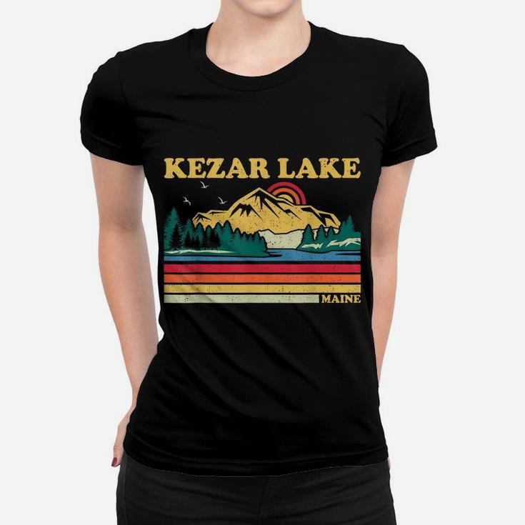 Vintage Retro Family Vacation Maine Kezar Lake Women T-shirt