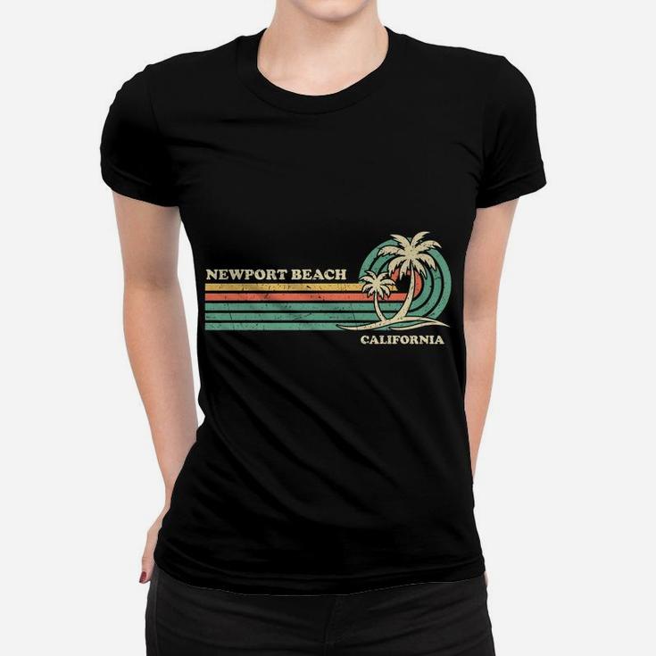 Vintage Retro Summer Vacation California Newport Beach Women T-shirt