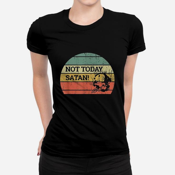 Vintage Retro Sunset Funny Not Today Women T-shirt