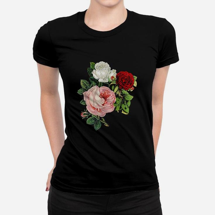 Vintage Roses Flower Women T-shirt