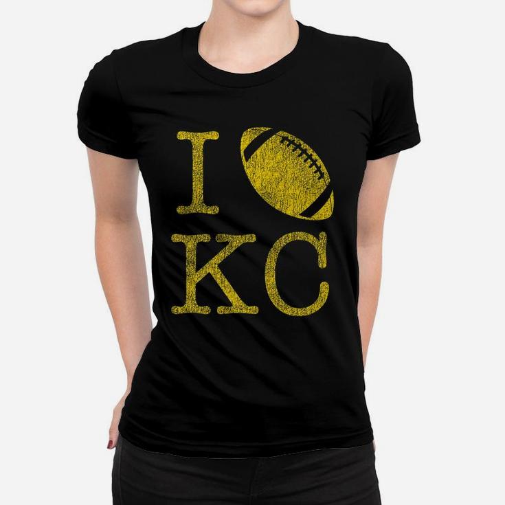Vintage Sunday Funday Tshirt I Love Kansas City Kc Football Women T-shirt