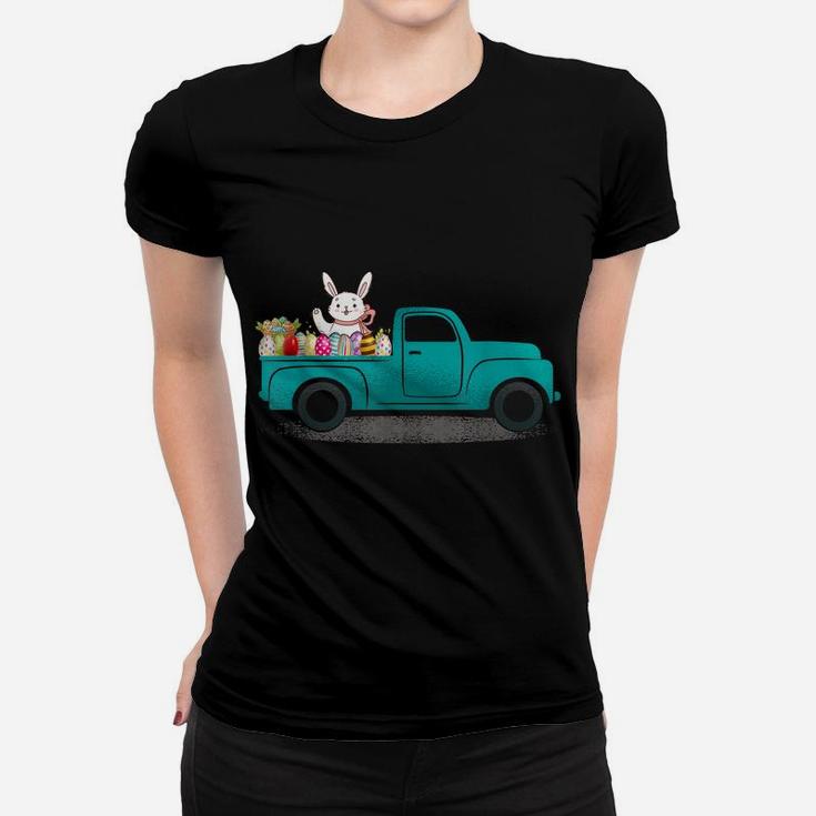 Vintage Truck Easter Egg Hunting Kids Teens Boys Women T-shirt