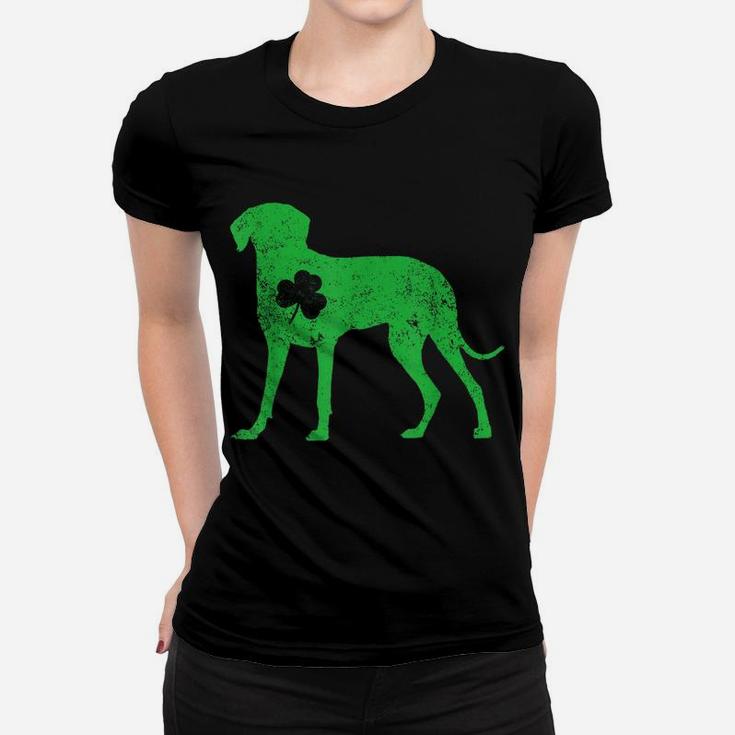 Weimaraner Irish Clover St Patrick Day Leprechaun Dog Gifts Women T-shirt