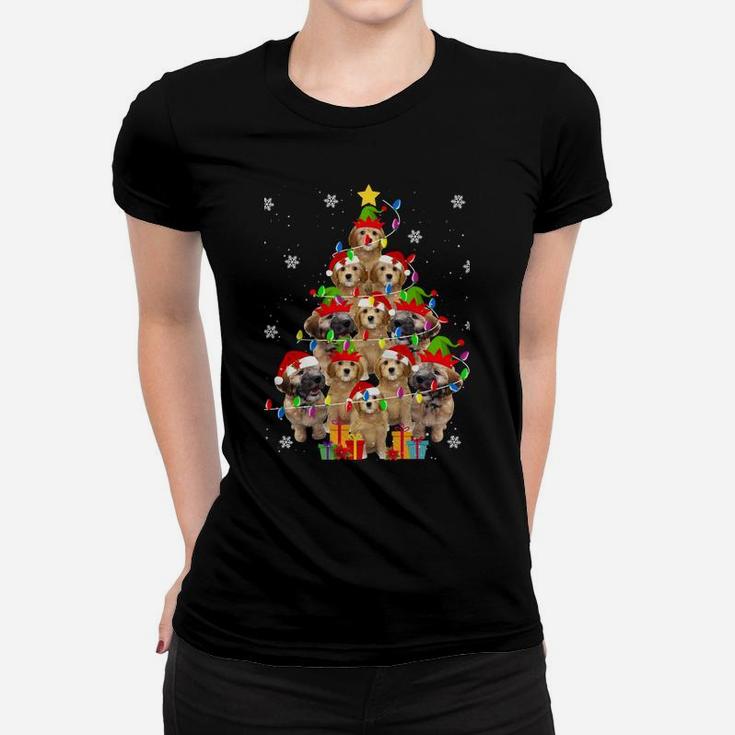 Whoodle Christmas Tree Funny Santa Whoodle Dog Xmas Gifts Sweatshirt Women T-shirt