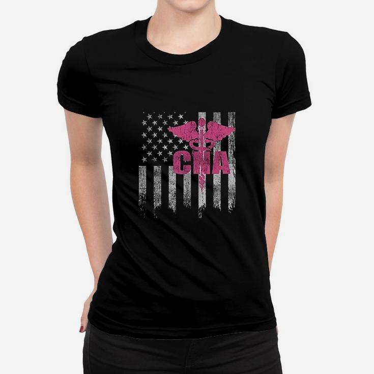 Woman Cna Flag American Flag Women T-shirt