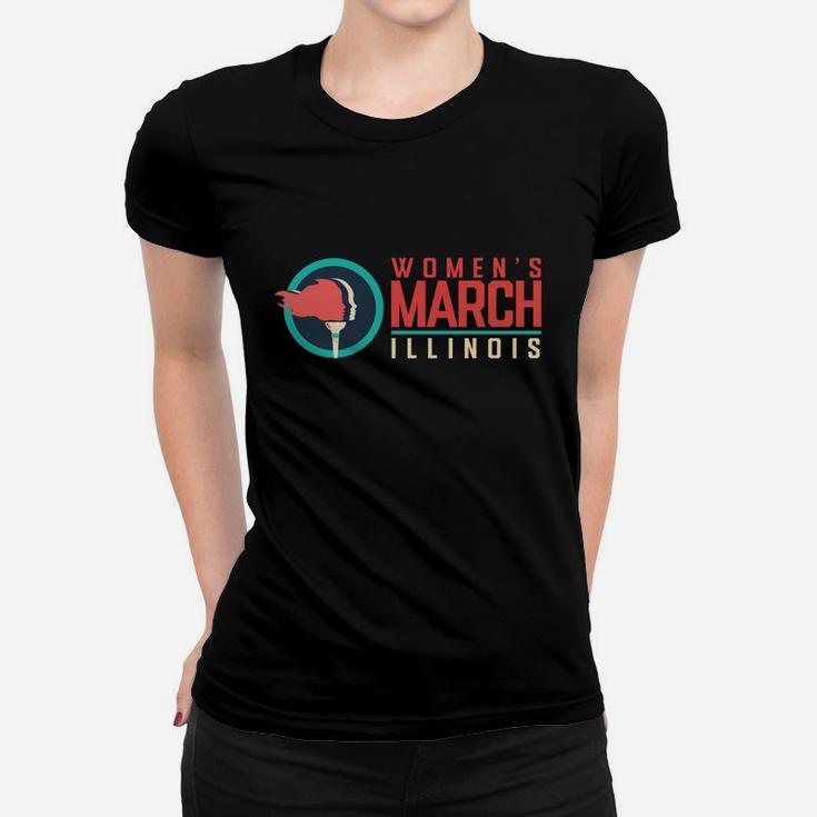 Women March Illinois January 2022 Funny Gifts For Friends Women T-shirt