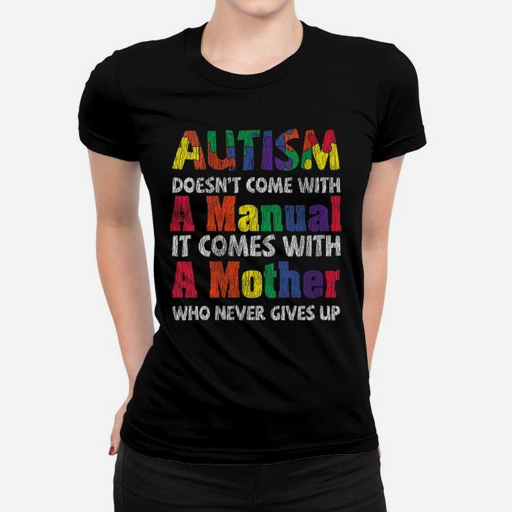 Womens Autism Awareness Proud Mom Mother Autistic Kids Awareness Women T-shirt