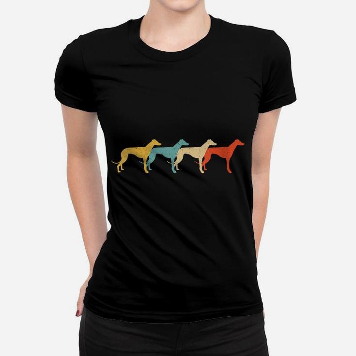 Womens Greyhound Vintage Retro Dog Pet Racer Lover 60S 70S Gift Women T-shirt