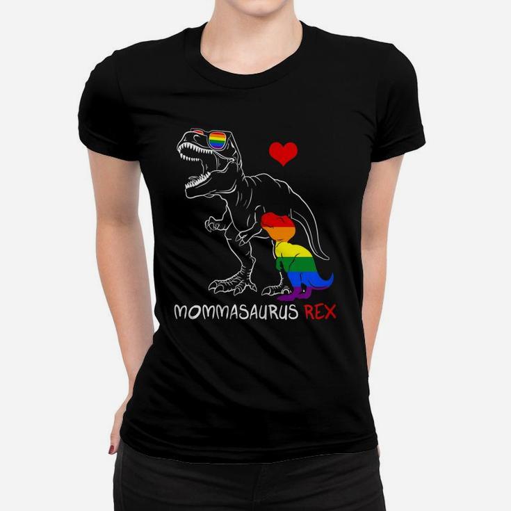 Womens Lgbt Mommasaurus Mama Rex Gay Pride Proud Mom Mother's Day Women T-shirt