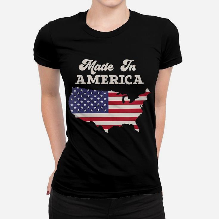 Womens Made In America Vintage Country Usa Women T-shirt