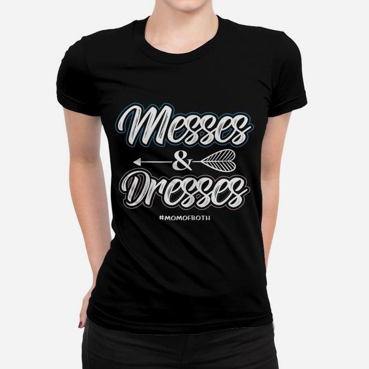 Womens Messes And Dresses Mom Of Both Proud Mother Apparel Women T-shirt