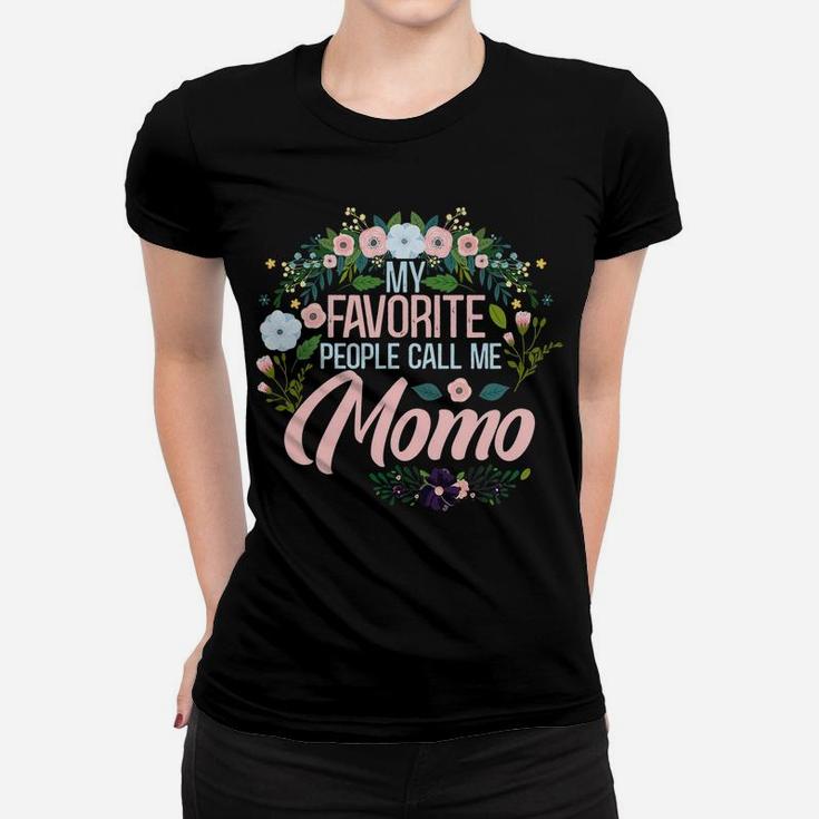 Womens My Favorite People Call Me Momo, Xmas Momgrandma Women T-shirt