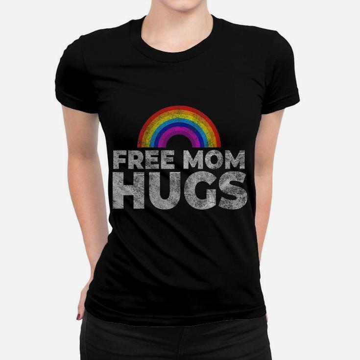 Womens Pride Parade Free Hugs Proud Mom Lgbt Women T-shirt