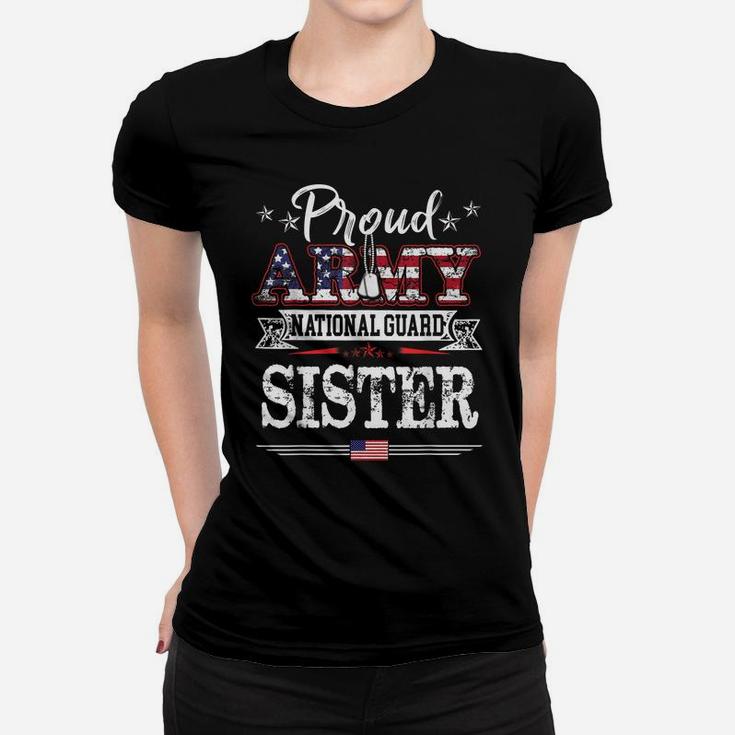 Womens Proud Army National Guard Sister Shirt US Patroitc Women T-shirt