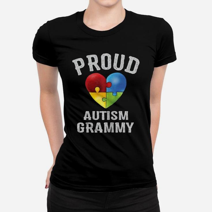 Womens Proud Autism Grammy Autism Awareness Gifts For Grandma, Mom Women T-shirt