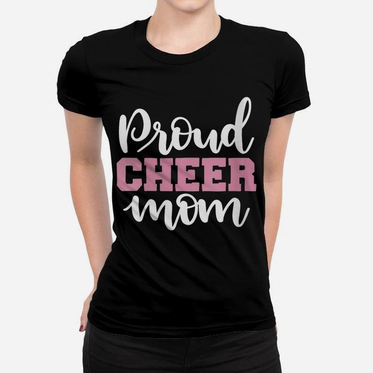 Womens Proud Cheer Mom T Shirt Women T-shirt
