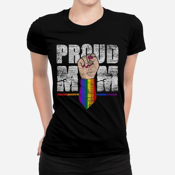 Womens Proud Mom - Gay Pride Month Mother Day Lgbt Women T-shirt
