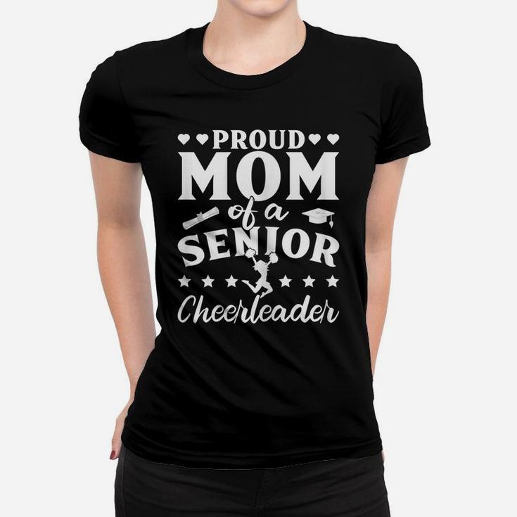 Womens Proud Mom Of A Senior Cheerleader Cheerleading Mother's Day Women T-shirt