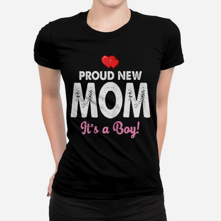 Womens Proud New Mom It's A Boy Shirt Cute Mother's Day Gifts Women T-shirt