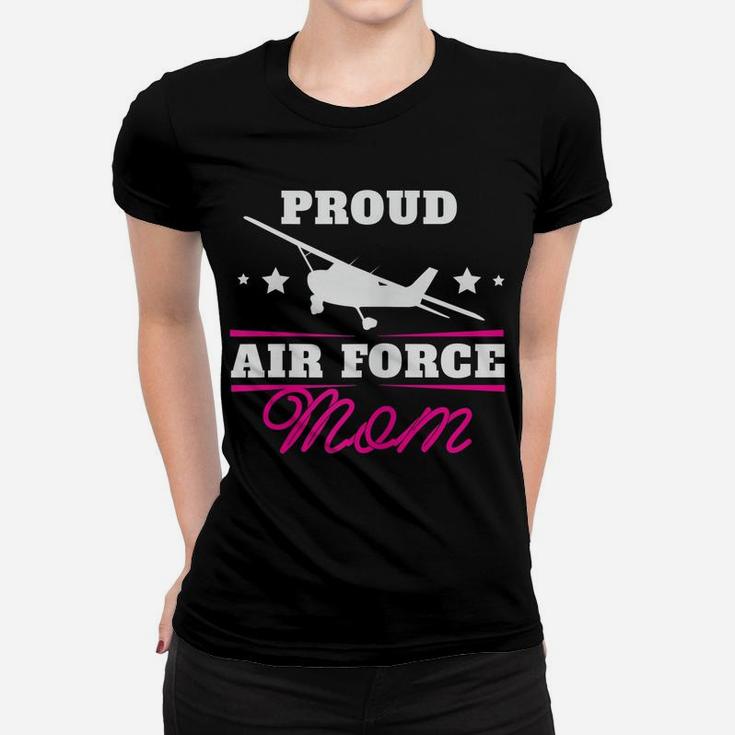 Womens Womens Air Force Apparel Proud Mom Women T-shirt