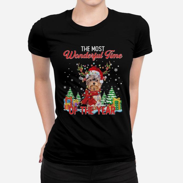 Yorkshire Santa The Most Wonderful Time Of The Year Women T-shirt