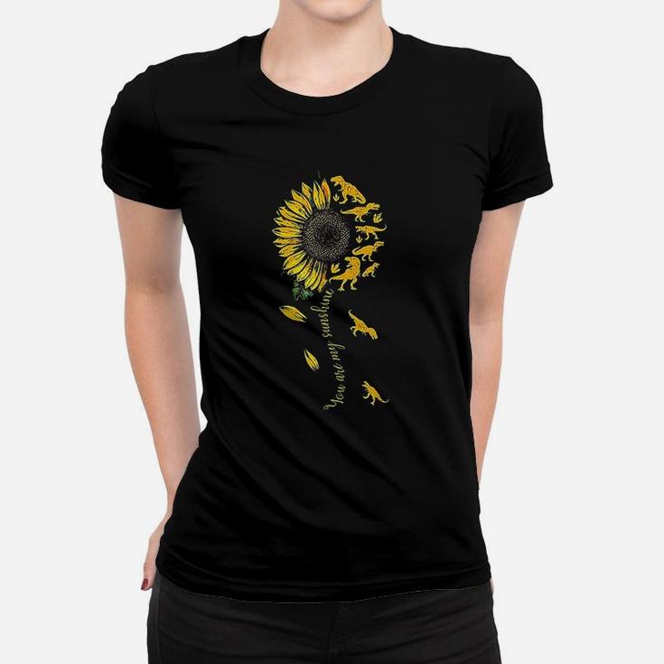 You Are My Sunshine Dinosaur Sunflower Women T-shirt