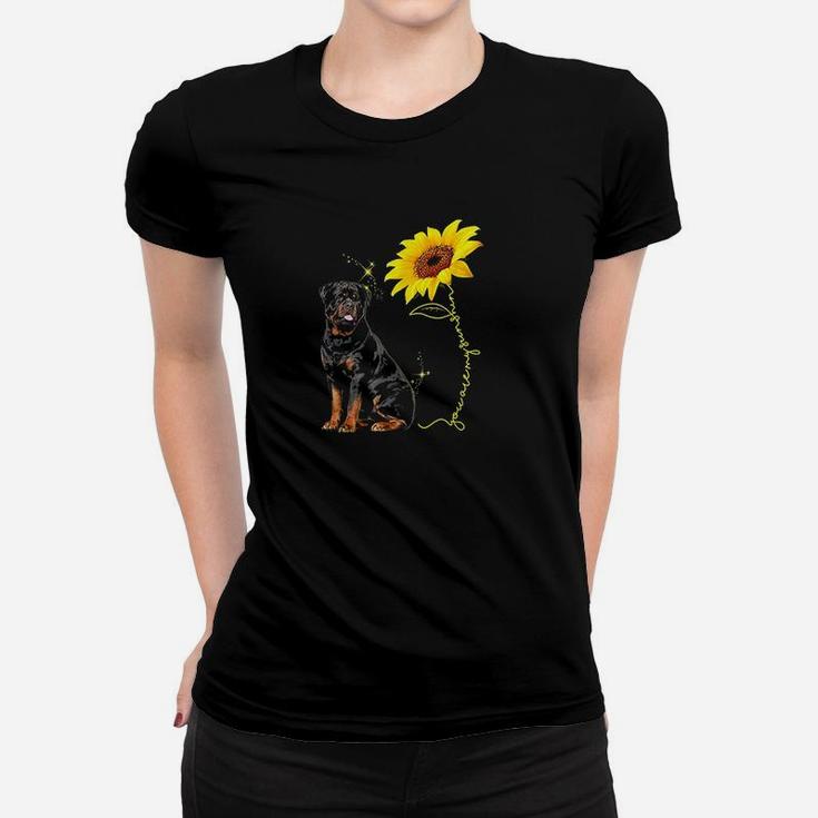 You Are My Sunshine Sunflower Rottweiler Lover Women T-shirt