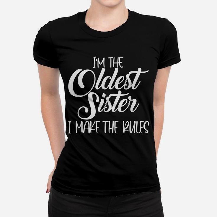 Youngest Sister Shirt Rules Don't Apply To Me Funny Sibling Women T-shirt
