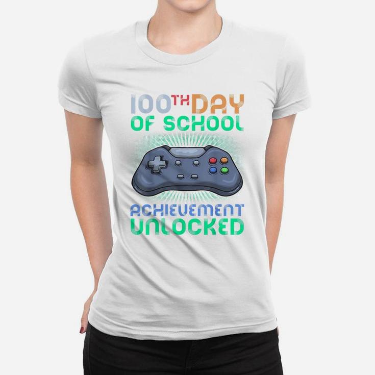 100Th Day Of School Shirt Boys Kids Teachers Happy 100 Days Women T-shirt