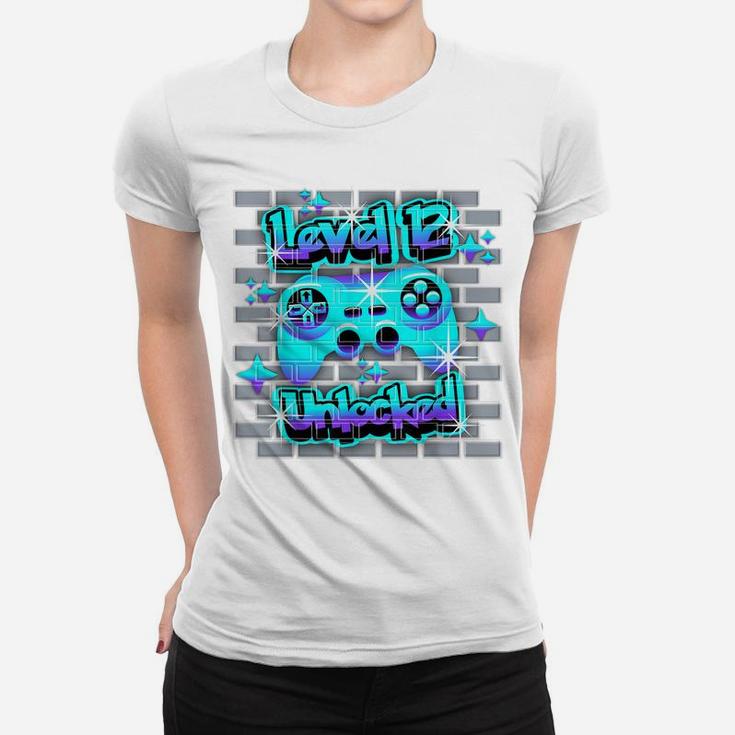 12 Year Old 12Th Video Gamer Gaming Birthday Party Boys Girl Women T-shirt