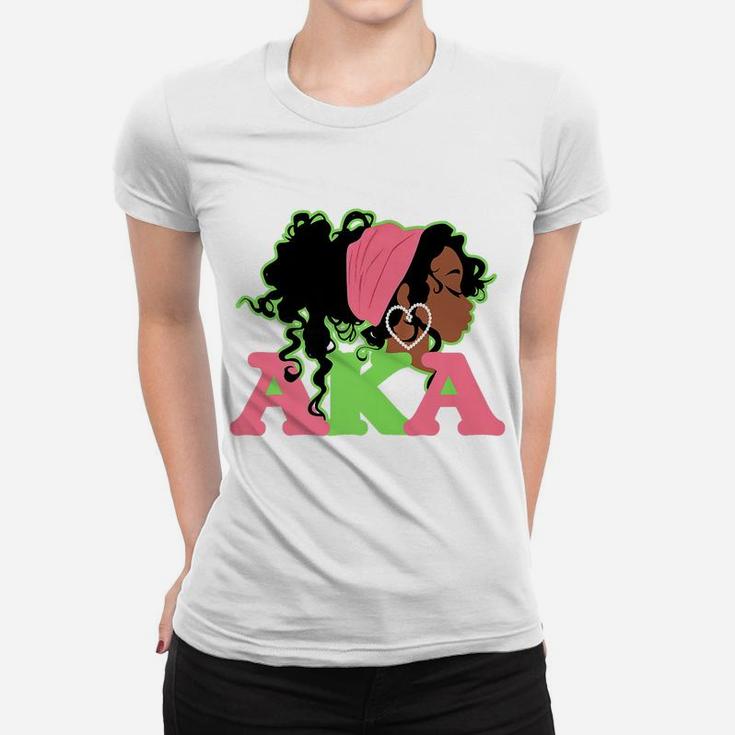 Aka Sorority Alpha-Kappa Pretty Girls With Twenty Pearls Women T-shirt