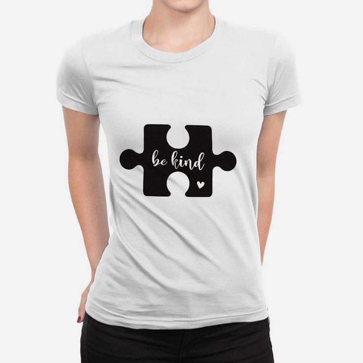 Be   Kind Women Cute Puzzle Graphics Women T-shirt