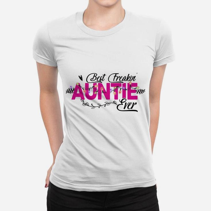 Best Freakin' Auntie Ever Light Christmas Women T-shirt