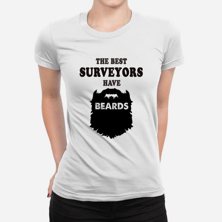 Best Surveyor Premium Beards Gift Surveying Land Tee Women T-shirt