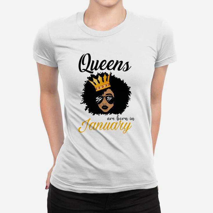 Birthday Queens January Shirts For Women African American Sweatshirt Women T-shirt