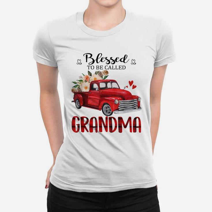 Blessed To Be Called Grandma Truck Flower Mother Day Women T-shirt