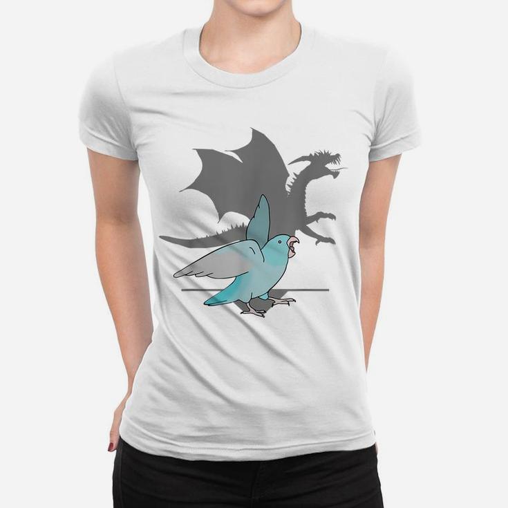Blue Pacific Parrotlet With Dragon Shadow Birb Memes Parrot Women T-shirt