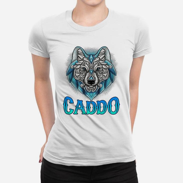 Caddo Wolf Spirit Animal Native American Caddo Heritage Rela Women T-shirt