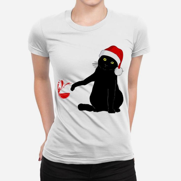 Cat Themed Christmas Sweater For Men Women Wine Lovers Sweatshirt Women T-shirt