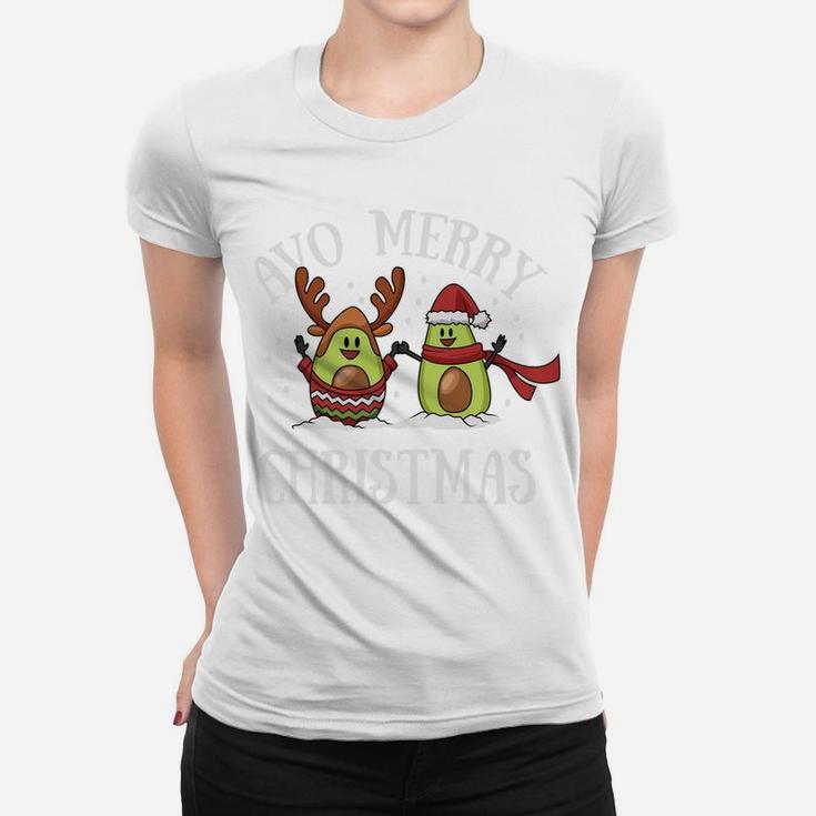 Christmas Avocado Sweatshirt Cute Vegan Vegetarian Xmas Gift Women T-shirt