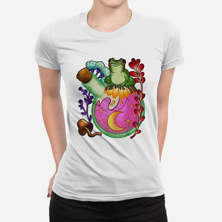 Cottagecore Aesthetic Shirts - Cottagecore Shirt - Cute Frog Women T-shirt