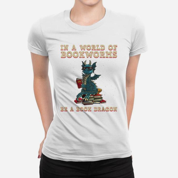 Cute Bookworm Design For Men Women Kids Librarian Book Lover Women T-shirt
